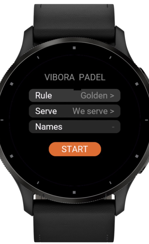 Vibora on Garmin Venu 3: match setup